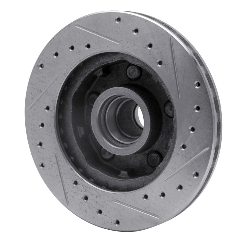 R1 Concepts R1 86-92 Ford Explorer Front Left Drilled & Slotted Silver Brake Rotor