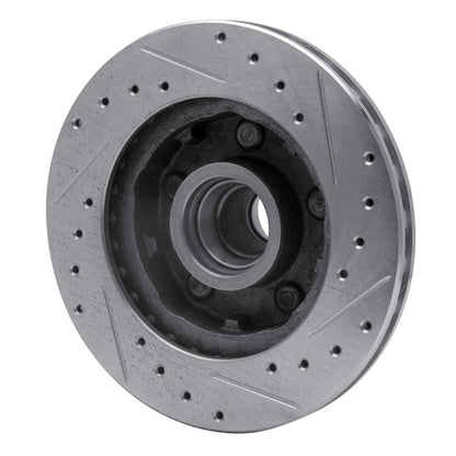 R1 Concepts R1 86-92 Ford Explorer Front Left Drilled & Slotted Silver Brake Rotor