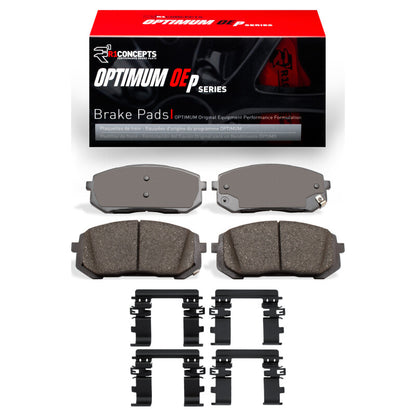R1 Concepts R1 21-25 Hyundai Elantra Front Optimum OE Pads & Hardware Kit