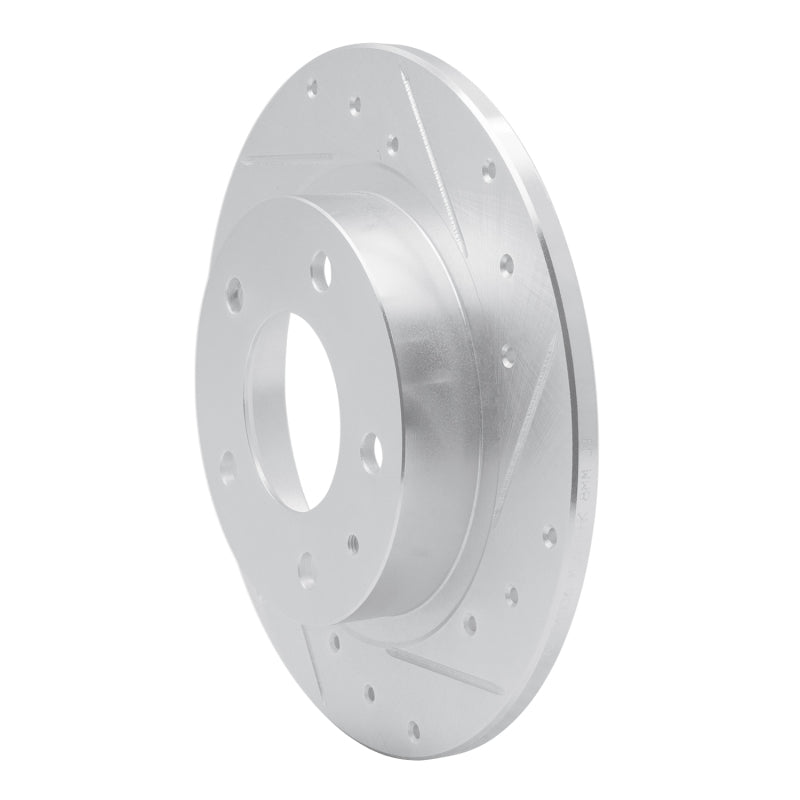 R1 Concepts R1 93-03 Ford Probe Rear Right Drilled & Slotted Silver Brake Rotor