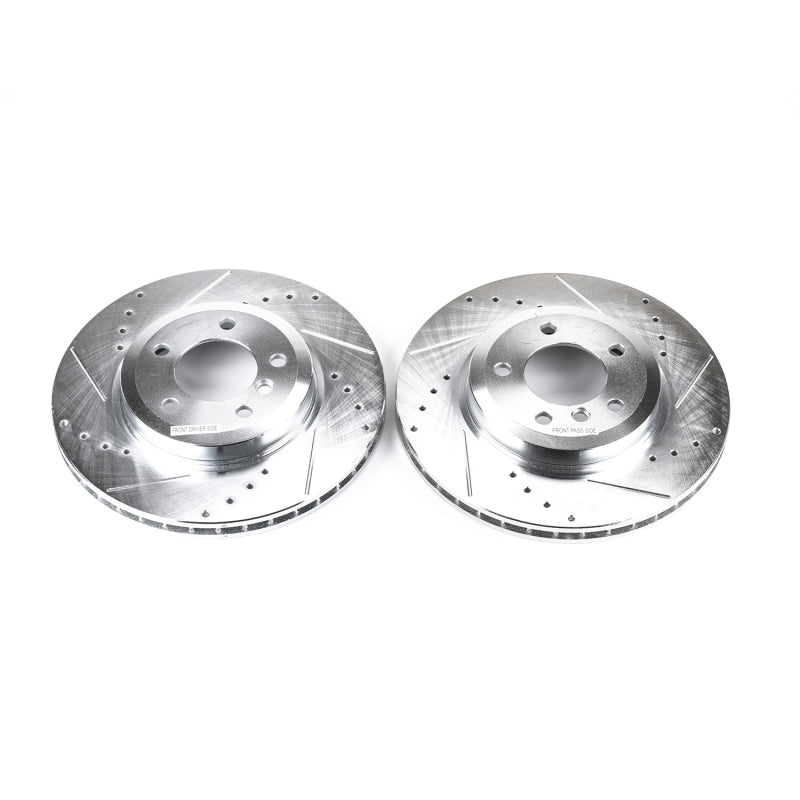 PowerStop Power Stop 01-06 BMW 330Ci Front Evolution Drilled & Slotted Rotors - Pair