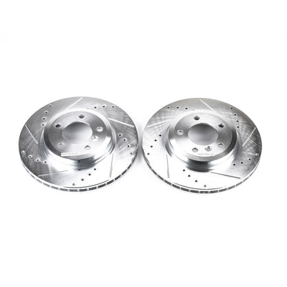 PowerStop Power Stop 01-06 BMW 330Ci Front Evolution Drilled & Slotted Rotors - Pair