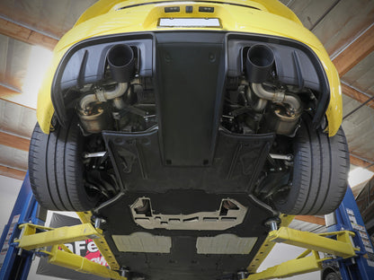 aFe MACHForce XP 2.25in-2.5in 304SS Exhaust Cat-Back Porsche 20-22 Cayman GT4(718) 4.0L - Black Tips