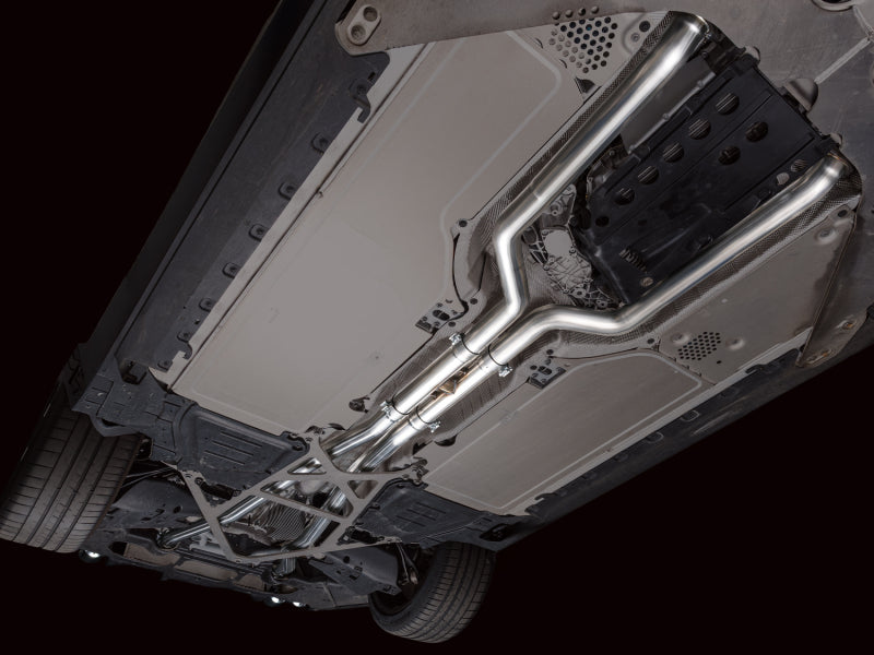 AWE Tuning BMW G90/G99 M5 Track Edition Cat-Back Exhaust - Chrome Silver Tips
