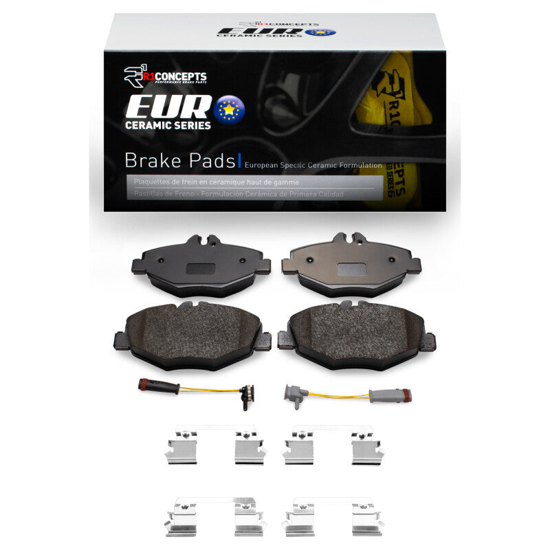 R1 Concepts R1 03-09 Mercedes-Benz E200 (Latin America) Front Euro Ceramic Pads & Hardware Kit