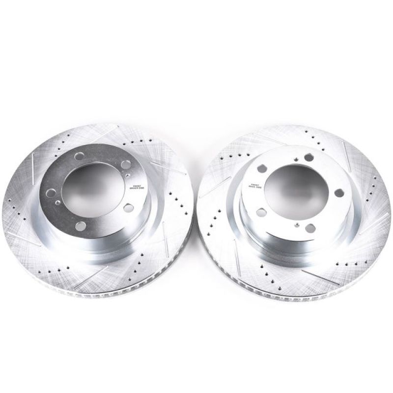 PowerStop Power Stop 16-21 Toyota Land Cruiser Front Evolution Drilled & Slotted Rotors - Pair