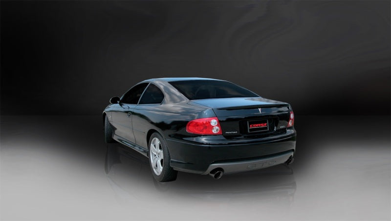 CORSA Performance Corsa 05-06 Pontiac GTO 6L V8 2.5in Sport Cat-Back Exhaust + XPipe w/Dual Exit Single 4in BlackTips