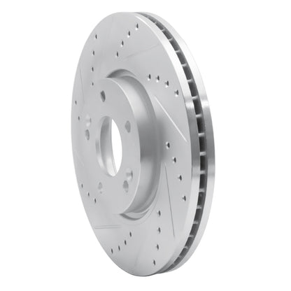 R1 Concepts R1 12-16 Kia SportAGE (USA/Canada) Front Left Drilled & Slotted Silver Brake Rotor