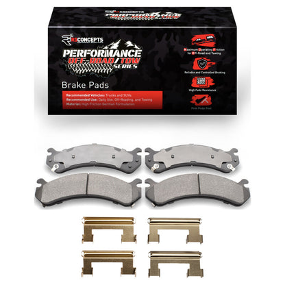 R1 Concepts R1 1999-2020 Cadillac DeVille Front Performance Off-Road/Tow Brake Pads & Hardware Kit