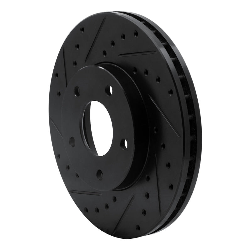 R1 Concepts R1 02-07 Nissan X-Trail (Mexico) Front Left Drilled & Slotted Black Brake Rotor