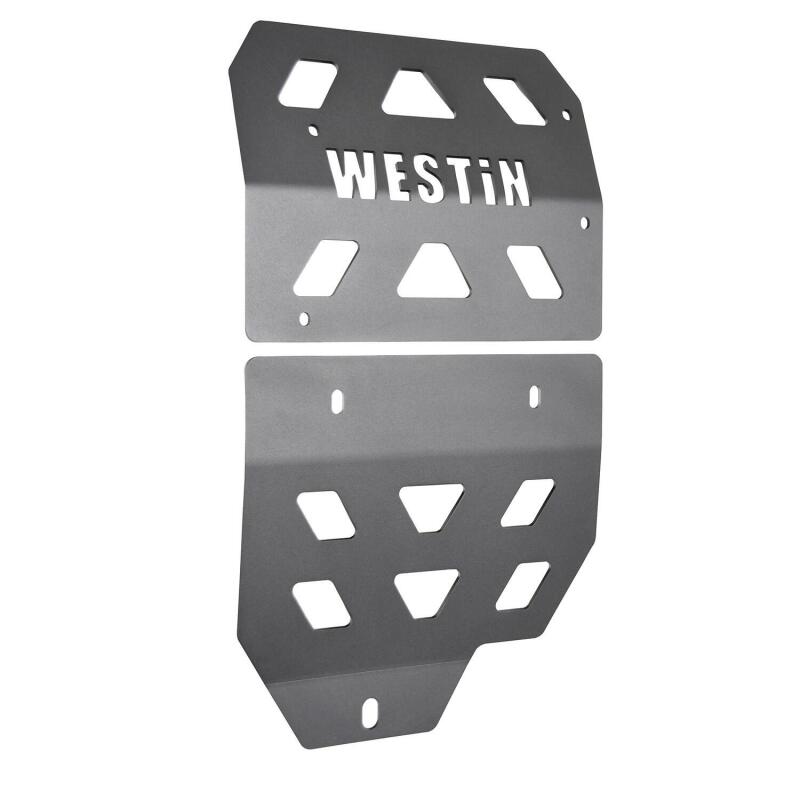 Westin 18-22 Jeep Wrangler JL Transmission Pan Skid Plate - Textured Black