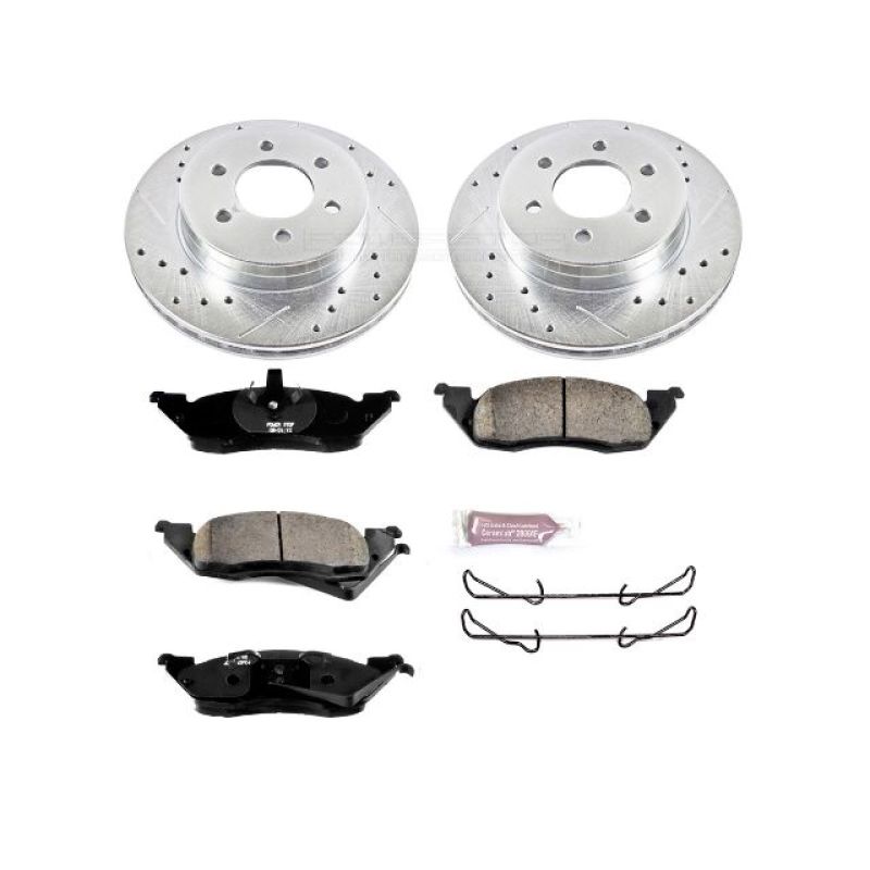 PowerStop Power Stop 97-98 Dodge Dakota Front Z23 Evolution Sport Brake Kit