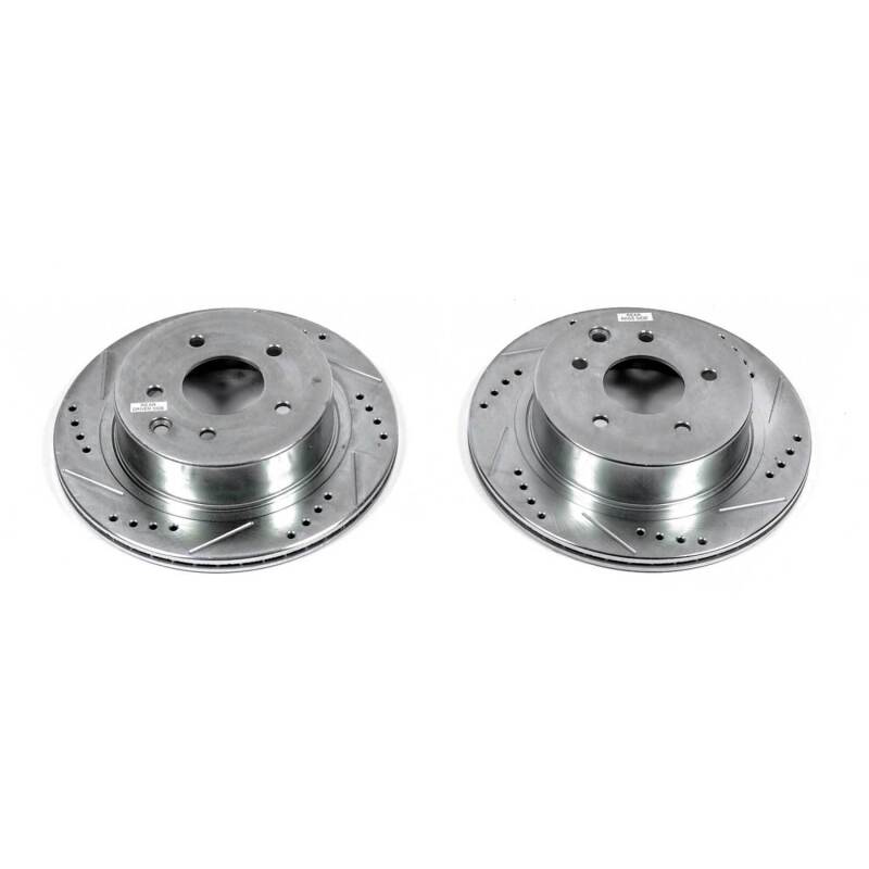 PowerStop Power Stop 03-04 Infiniti M45 Rear Evolution Drilled & Slotted Rotors - Pair