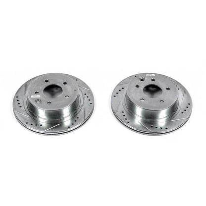 PowerStop Power Stop 03-04 Infiniti M45 Rear Evolution Drilled & Slotted Rotors - Pair