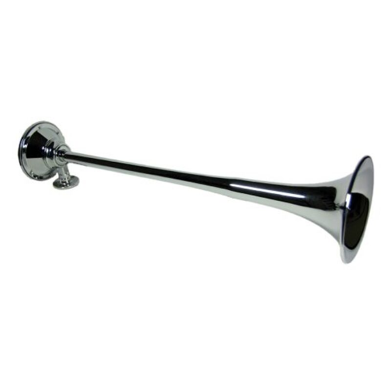 Kleinn Air Horns Kleinn Chrome Roof Mount Single Horn/ 21.5In - Chrome-Plated Spun Copper