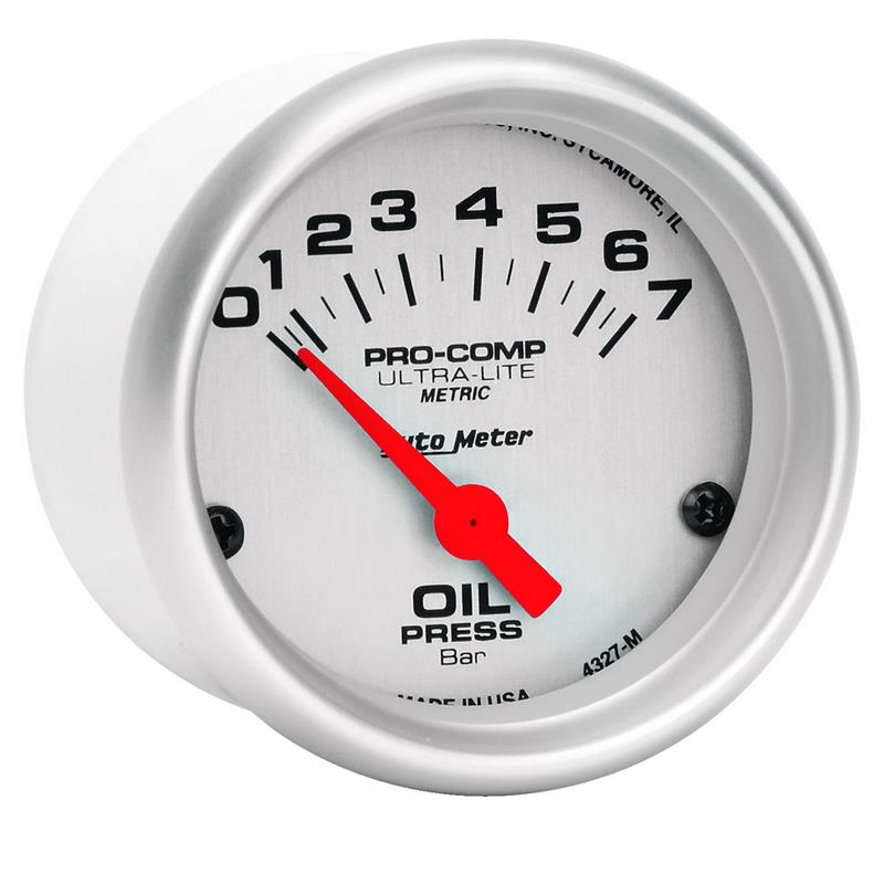 Autometer Ultra-Lite 52mm 0-7 Bar Electronic Oil Pressure Gauge