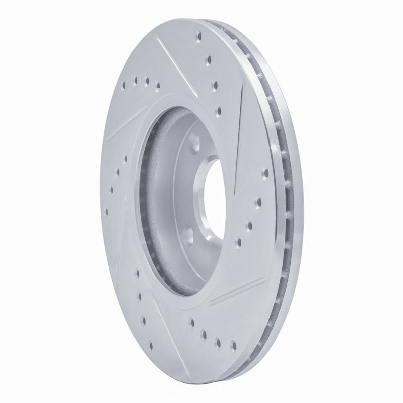 R1 Concepts R1 14-23 Ford Fiesta (USA/Canada) Front Left Drilled & Slotted Silver Brake Rotor