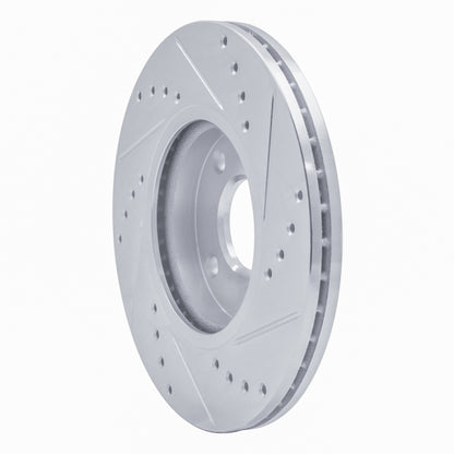 R1 Concepts R1 14-23 Ford Fiesta (USA/Canada) Front Left Drilled & Slotted Silver Brake Rotor