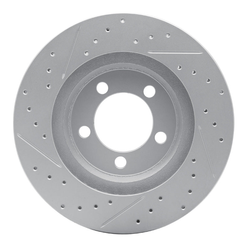 R1 Concepts R1 65-66 Ford Galaxie Front Right Drilled & Slotted Geo-Carbon Rotor