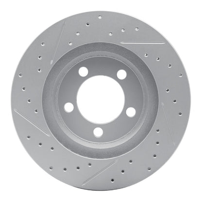 R1 Concepts R1 65-66 Ford Galaxie Front Right Drilled & Slotted Geo-Carbon Rotor