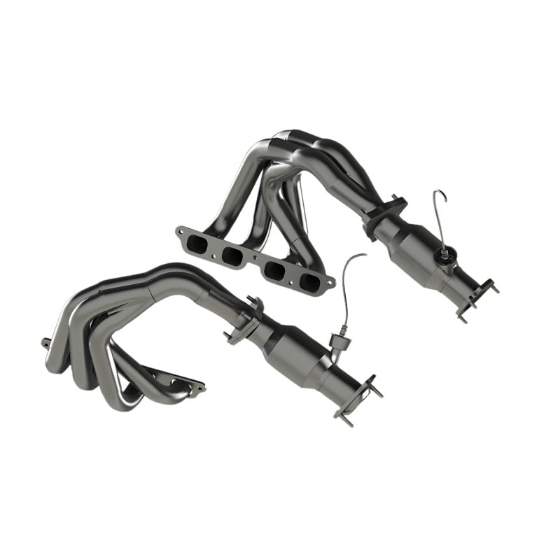 Kooks Headers Kooks 22+ Chevrolet C8 Corvette Z06 LT6 1-7/8in. x 2in. SS Tri-Y Headers w/ GREEN Cats