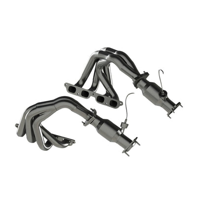 Kooks Headers Kooks 22+ Chevrolet C8 Corvette Z06 LT6 1-7/8in. x 2in. SS Tri-Y Headers w/ GREEN Cats