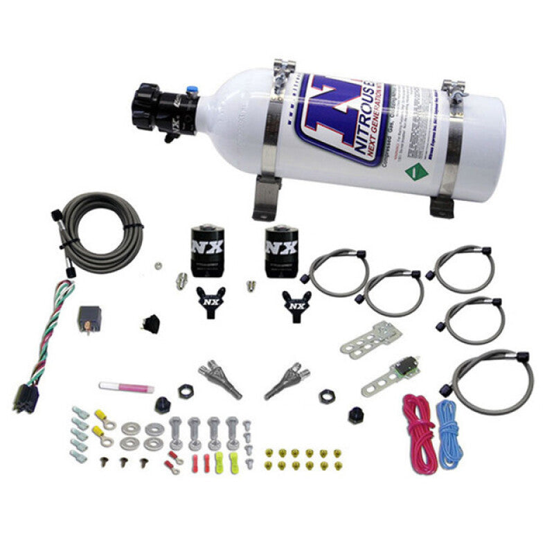 Nitrous Express 08-10 Dodge Viper EFI Dual Nozzle (100-300HP) w/5lb Bottle