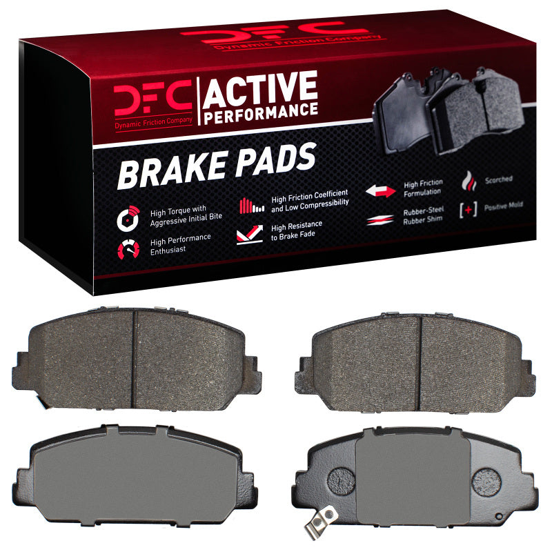 DFC 13-22 Honda Civic Sedan Front Low Metallic Active Performance Brake Pads