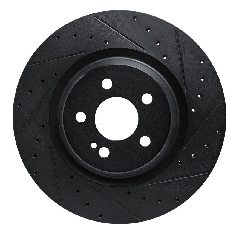 R1 Concepts R1 20-26 Mercedes-Benz GLE53 AMG Rear Right Drilled & Slotted Black Brake Rotor