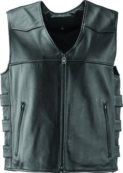 Kuryakyn Leather By River Road Plains Leather Vest Black - Small