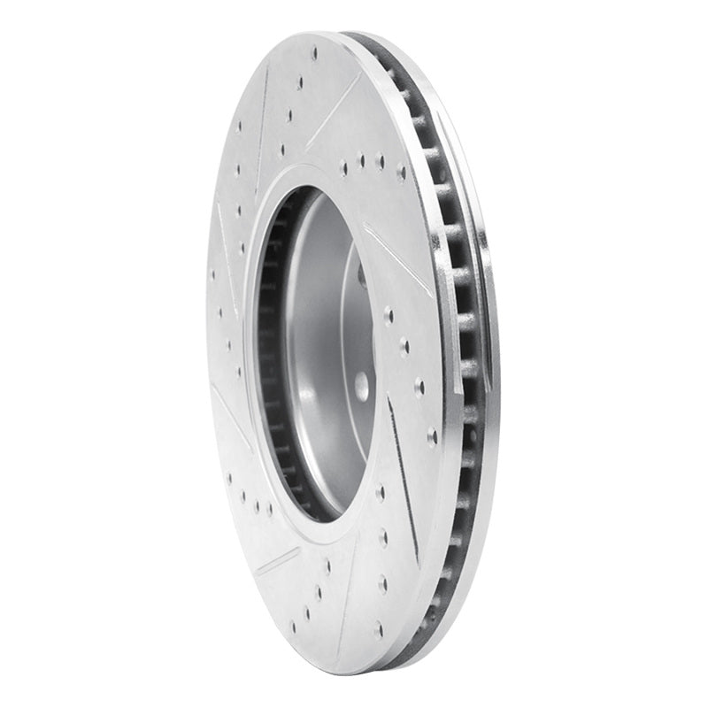 R1 Concepts R1 15-20 Chevrolet Colorado Front Right Drilled & Slotted Silver Brake Rotor
