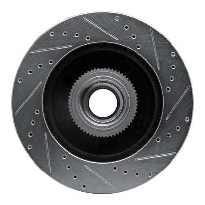 R1 Concepts R1 06-12 Ford F-250 2WD (Super Duty) Front Left Drilled & Slotted Silver Brake Rotor