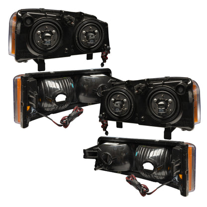 ORACLE Lighting Oracle 03-06 Chevy Silv Pre-Assembled Headlights w/ Parking Lights - w/ Simple Controller
