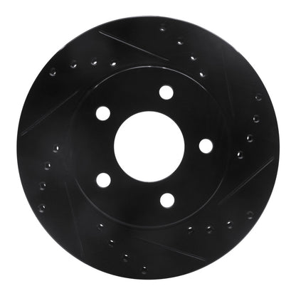 R1 Concepts R1 01-07 Buick Rendezvous Front Right Drilled & Slotted Black Brake Rotor