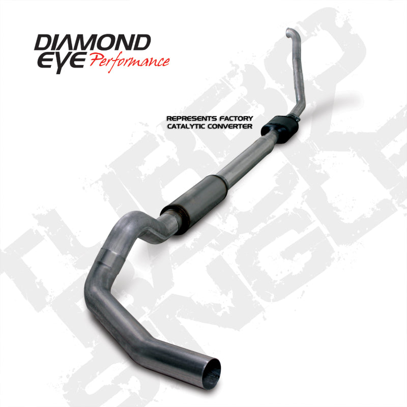 Diamond Eye Performance Diamond Eye KIT 5in Turbo Back SGL SS: 94-97 FORD 7.3L F250/F350 PWRSTROKE NFS W/ CARB EQUIV STDS