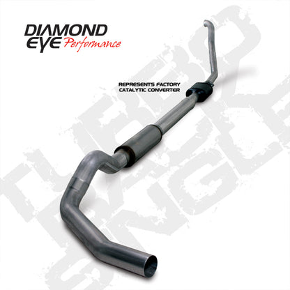 Diamond Eye Performance Diamond Eye KIT 5in Turbo Back SGL SS: 94-97 FORD 7.3L F250/F350 PWRSTROKE NFS W/ CARB EQUIV STDS