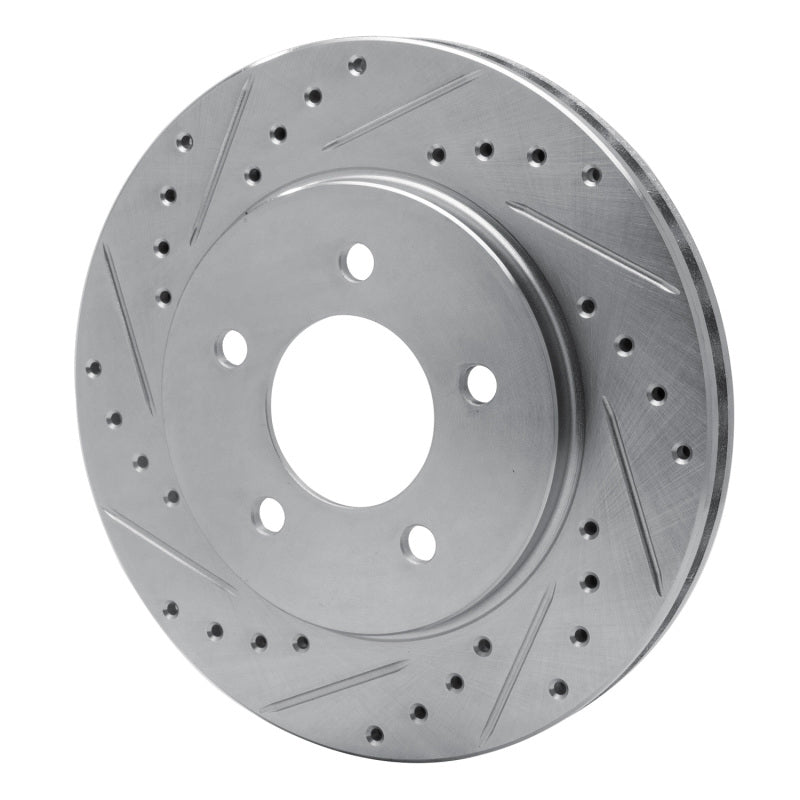 R1 Concepts R1 91-02 Chrysler Grand Voyager Front Left Drilled & Slotted Silver Brake Rotor