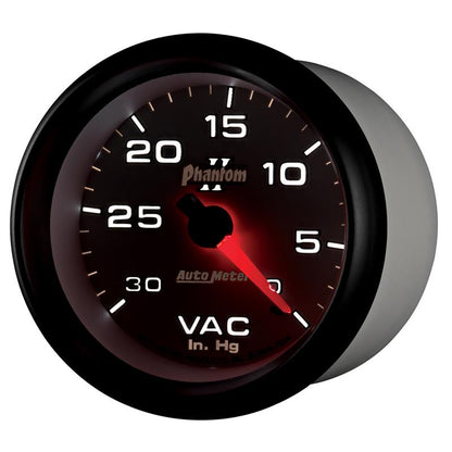 AutoMeter Gauge Vacuum 2-5/8in. 30Inhg Mechanical Phantom II