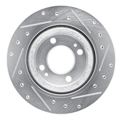 R1 Concepts R1 16-25 Dodge Attitude (Mexico) Front Left Drilled & Slotted Silver Brake Rotor