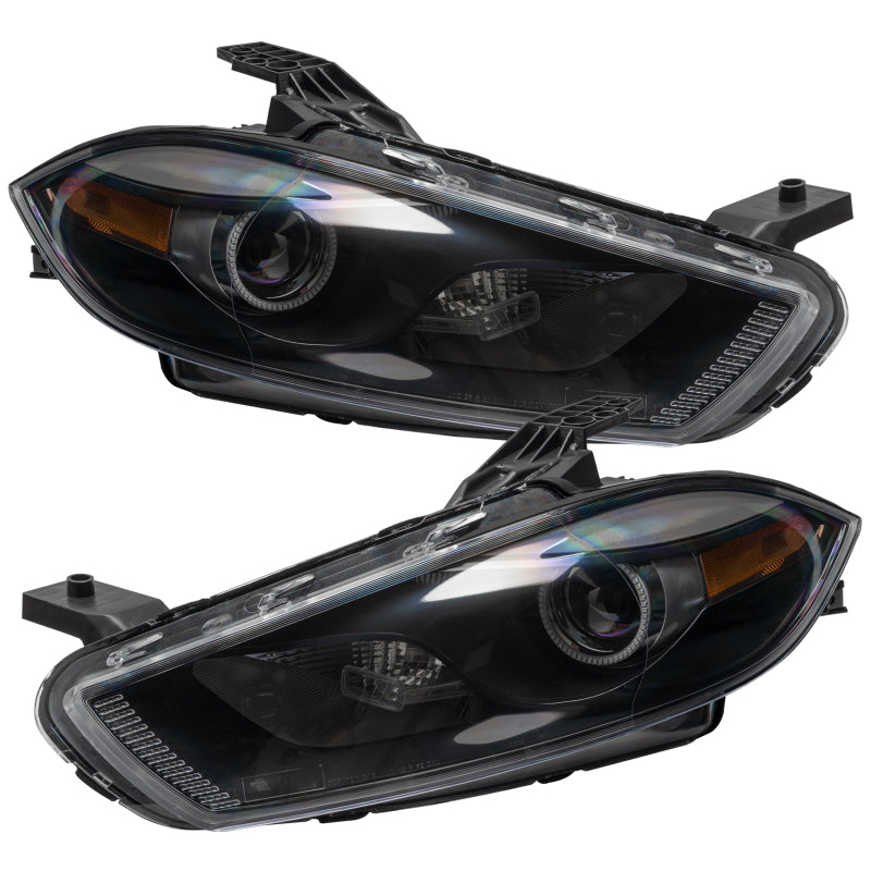 ORACLE Lighting Oracle 13-14 Dodge Dart (HID Style) SMD HL - Black - ColorSHIFT w/o Controller