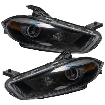 ORACLE Lighting Oracle 13-14 Dodge Dart (HID Style) SMD HL - Black - ColorSHIFT w/o Controller