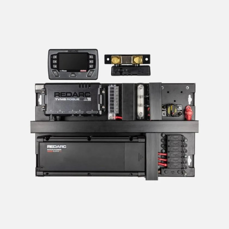 REDARC REDWorks QuickFit75 Power Panel w/75A Alpha/Dual TVMS Rogue/RedVision Display System