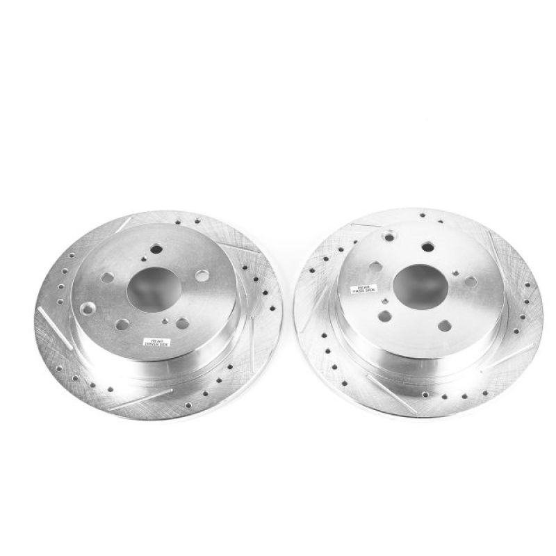 PowerStop Power Stop 16-17 Toyota Mirai Rear Evolution Drilled & Slotted Rotors - Pair