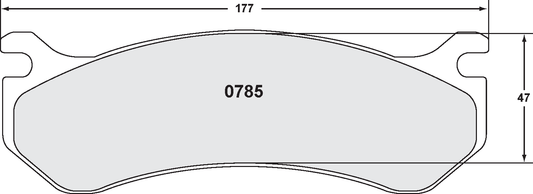 PFC 0785.20 BRAKE PADS Z-RATED CARBON METALLIC REAR HUMMER H2 (03-08)