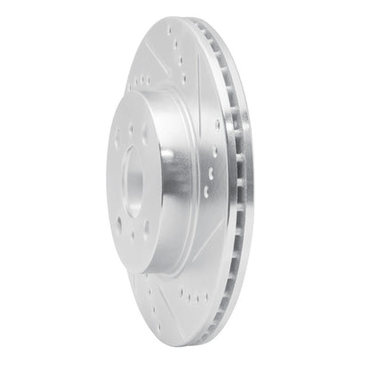 R1 Concepts R1 12-15 Scion IQ Front Right Drilled & Slotted Silver Brake Rotor