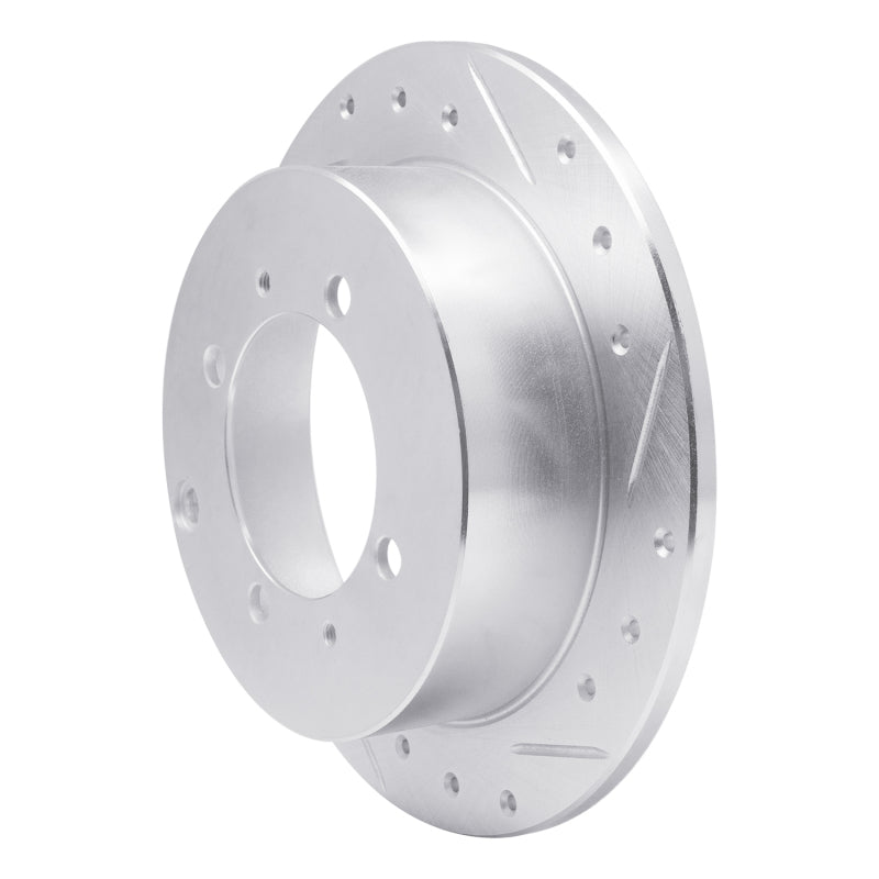 R1 Concepts R1 92-04 Dodge COLT Rear Right Drilled & Slotted Silver Brake Rotor