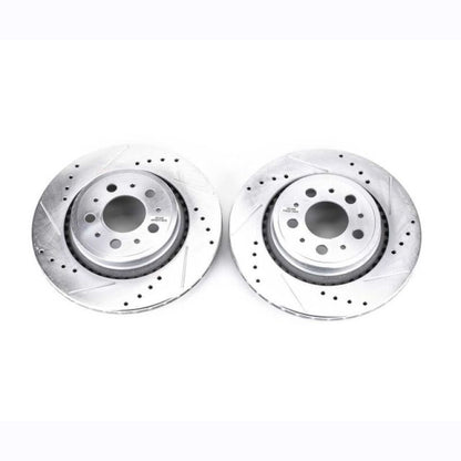 PowerStop Power Stop 03-14 Volvo XC90 Rear Evolution Drilled & Slotted Rotors - Pair