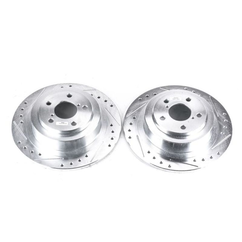 PowerStop Power Stop 03-06 Subaru Baja Rear Evolution Drilled & Slotted Rotors - Pair
