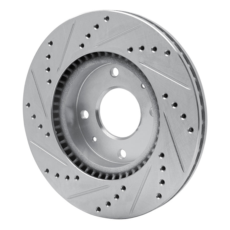 R1 Concepts R1 02-06 Hyundai SONATA Front Right Drilled & Slotted Silver Brake Rotor