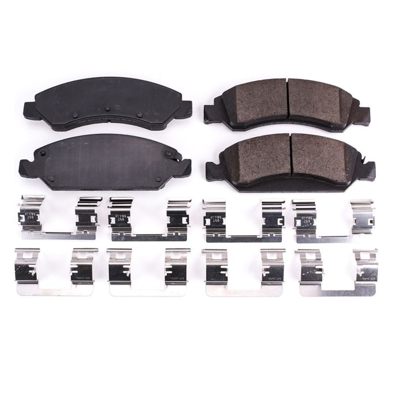 PowerStop Power Stop 2008 Chevrolet Avalanche Front Z17 Evolution Ceramic Brake Pads w/Hardware